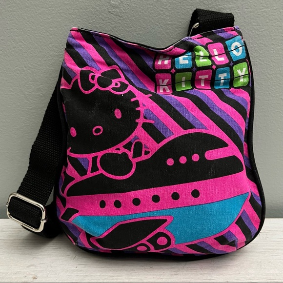 Sanrio Handbags - Sanrio x Loungefly Hello Kitty Mini Adjustable Strap Neon Retro Bag 2012